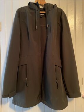 George - Dark Green Khaki windbreaker coat